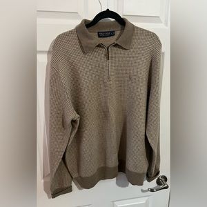Polo golf Ralph Lauren men 1/4 zip lambs wool sweater size large, new condition